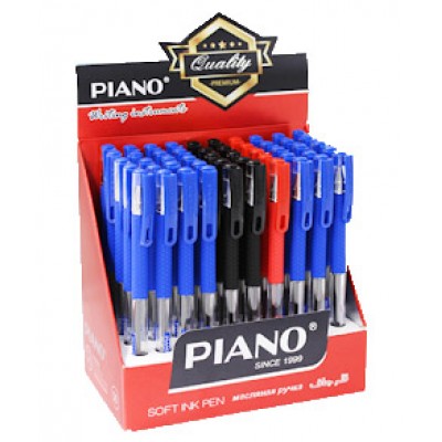 Ручка Piano шарик.масло ассорти (красная, синяя, чёрная) РT-350